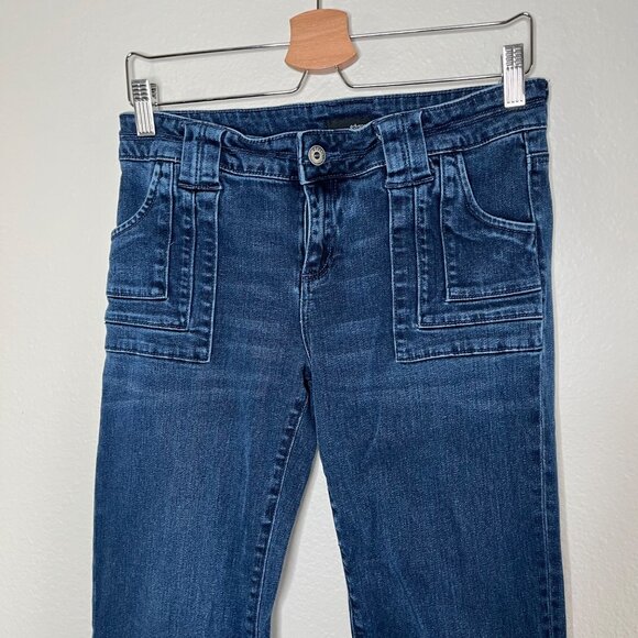 Edyson Womens Ellington Flare Blue Denim Jeans Size 27 S - Picture 6 of 14